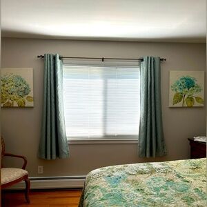 Regal Home Collections Aqua Total Blackout Curtains (1 pair)